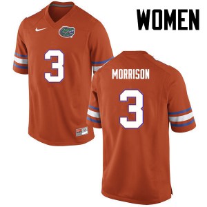 Womens Antonio Morrison Orange UF #3 University Jersey