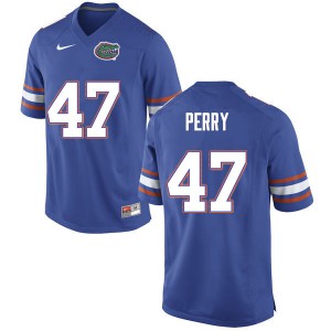 Men Austin Perry Blue University of Florida #47 Player Jersey