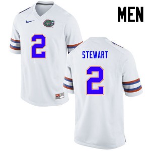Men Brad Stewart White Florida #2 Stitched Jerseys