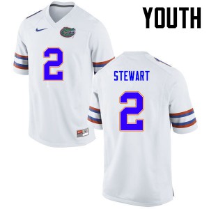 Youth Brad Stewart White UF #2 Player Jersey