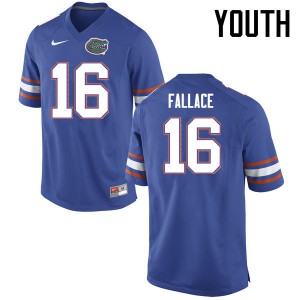 Youth Brian Fallace Blue University of Florida #16 Player Jersey