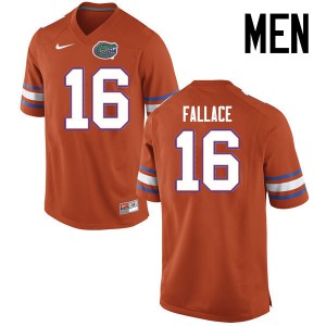Men's Brian Fallace Orange Florida #16 Stitch Jersey