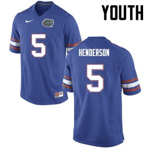 Youth CJ Henderson Blue University of Florida #5 High School Jerseys