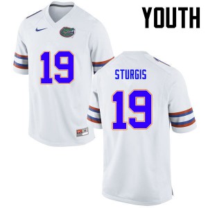 Youth Caleb Sturgis White Florida Gators #19 High School Jerseys