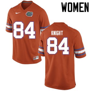 Women's Camrin Knight Orange University of Florida #84 Embroidery Jersey
