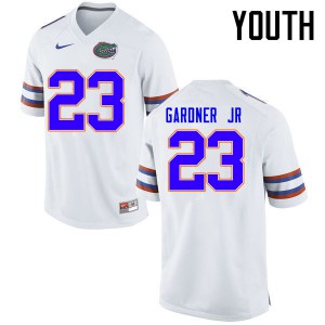 Youth Chauncey Gardner Jr. White Florida #23 Alumni Jerseys