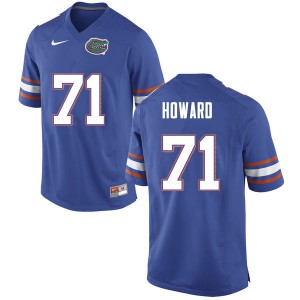 Mens Chris Howard Blue University of Florida #71 Official Jerseys