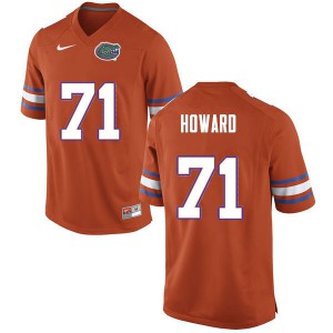 Men's Chris Howard Orange Florida Gators #71 College Jerseys