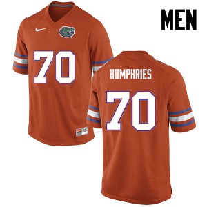 Men D.J. Humphries Orange UF #70 College Jerseys