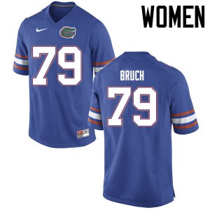 Women's Dallas Bruch Blue Florida #79 Stitched Jerseys