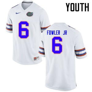 Youth Dante Fowler Jr. White UF #6 High School Jerseys
