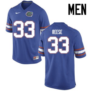 Men David Reese Blue University of Florida #33 Football Jersey