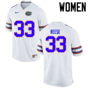 Women's David Reese White University of Florida #33 High School Jerseys