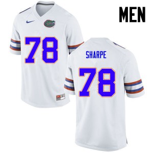 Men's David Sharpe White Florida #78 Stitched Jersey