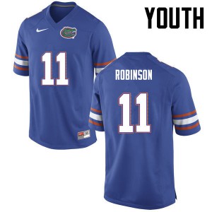 Youth Demarcus Robinson Blue Florida Gators #11 Football Jersey