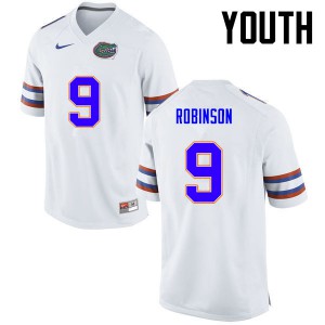 Youth Demarcus Robinson White University of Florida #11 High School Jerseys