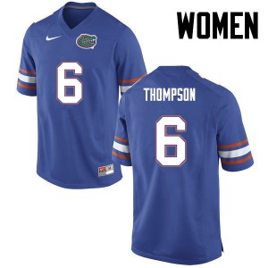 Women Deonte Thompson Blue Florida #6 University Jersey