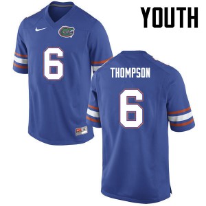 Youth Deonte Thompson Blue UF #6 Stitched Jerseys