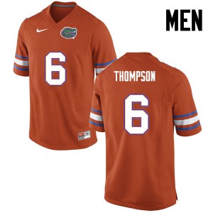 Men Deonte Thompson Orange UF #6 Stitched Jerseys