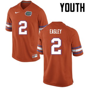 Youth Dominique Easley Orange Florida #2 Football Jerseys