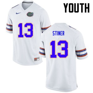 Youth Donovan Stiner White Florida #13 Player Jerseys