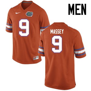 Men Dre Massey Orange University of Florida #9 Official Jersey