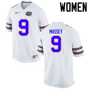 Women Dre Massey White University of Florida #9 University Jersey