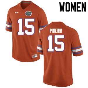 Womens Eddy Pineiro Orange University of Florida #15 College Jerseys