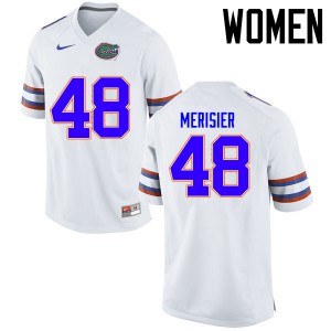 Women's Edwitch Merisier White Florida #48 NCAA Jersey
