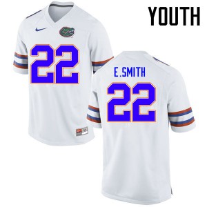 Youth Emmitt Smith White Florida Gators #22 Stitch Jersey