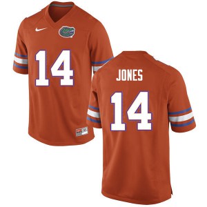 Men's Emory Jones Orange Florida #14 Stitched Jersey