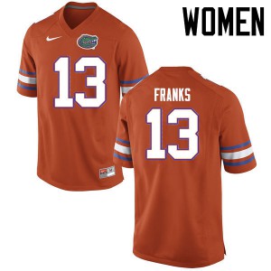 Women's Feleipe Franks Orange UF #13 Stitch Jersey