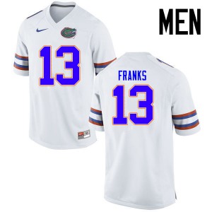 Men's Feleipe Franks White Florida #13 Football Jerseys