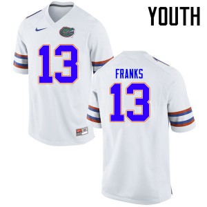 Youth Feleipe Franks White UF #13 NCAA Jersey
