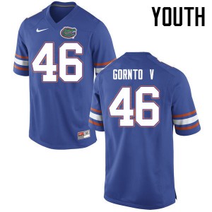 Youth Harry Gornto V Blue Florida #46 Embroidery Jerseys