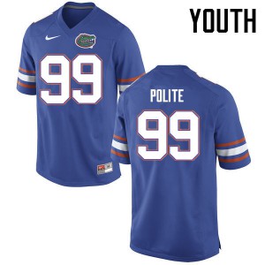 Youth Jachai Polite Blue University of Florida #99 Player Jersey