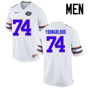Men's Jack Youngblood White Florida Gators #74 Player Jersey
