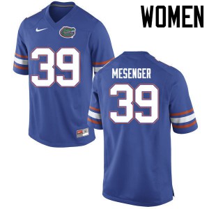 Women Jacob Mesenger Blue University of Florida #39 Stitched Jerseys
