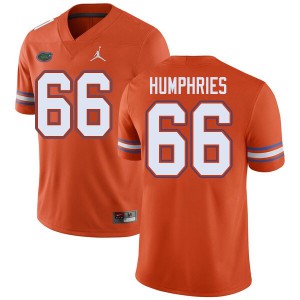 Men Jordan Brand Jaelin Humphries Orange University of Florida #66 Official Jerseys