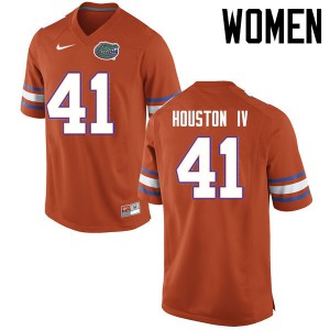 Womens James Houston IV Orange University of Florida #41 NCAA Jerseys