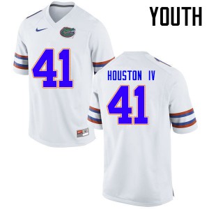 Youth James Houston IV White Florida #41 Official Jersey