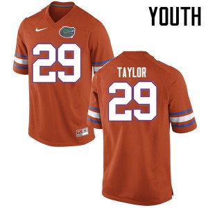 Youth Jeawon Taylor Orange Florida #29 Player Jerseys