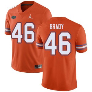 Mens Jordan Brand John Brady Orange Florida #46 College Jersey