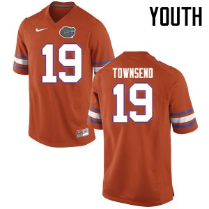 Youth Johnny Townsend Orange Florida Gators #19 University Jerseys