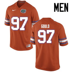 Men's Jon Gould Orange Florida Gators #97 Football Jerseys