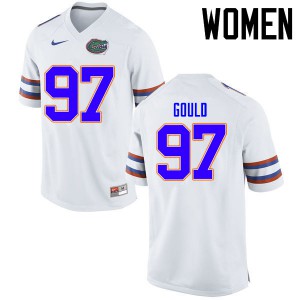 Women Jon Gould White UF #97 Alumni Jersey