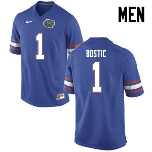Men Jonathan Bostic Blue UF #1 University Jerseys