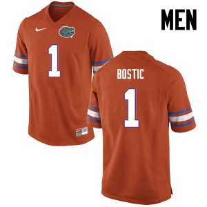 Men Jonathan Bostic Orange University of Florida #1 University Jerseys