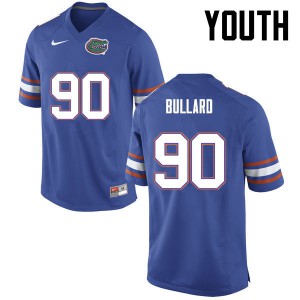 Youth Jonathan Bullard Blue Florida #90 Embroidery Jerseys