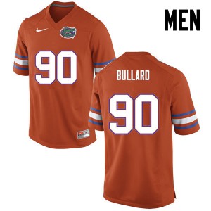 Men's Jonathan Bullard Orange Florida Gators #90 Stitch Jersey